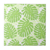 Bladeren van tropisch Plant - Monstera Pattern Tegeltje (Voorkant)
