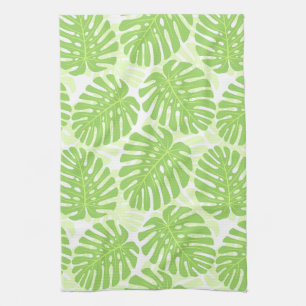 Bladeren van tropisch Plant - Monstera Pattern Theedoek