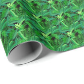 Bladeren van tropische palmbomen cadeaupapier (Rol Hoek)