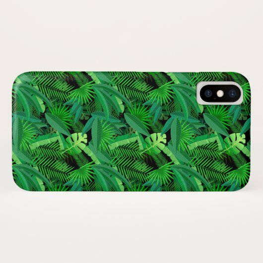 Bladeren van tropische palmbomen Case-Mate iPhone case (Achterkant (horizontaal))