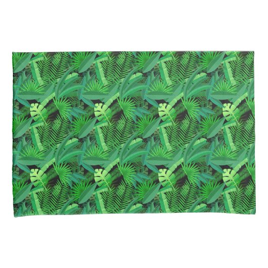 Bladeren van tropische palmbomen kussensloop (Voorkant-Rechts)