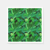 Bladeren van tropische palmbomen servet (Voorkant)