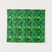 Bladeren van tropische palmbomen wandkleed (Voorkant (horizontaal))