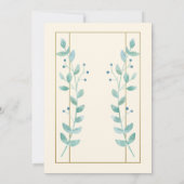 Bladeren Verandering van Plannen Baby shower Kaart (Achterkant)