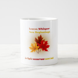Bladeren Whisper - Tweetalige Herfst Mok