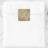 Bladeren. Woodland. Leafy grond. Vierkante Sticker (Tas)