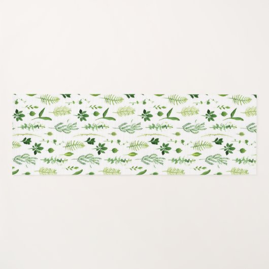 Bladeren Yogamat (Voorkant (horizontaal))