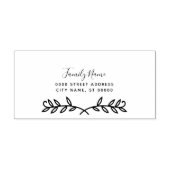 Bladeren Zelfinkkende Rubber Stamp Zelfinktende Stempel (Design)