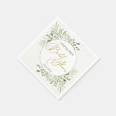 Bladergroen Eucalyptus verlaat Vrijgezellenfeest Servet (Hoek)