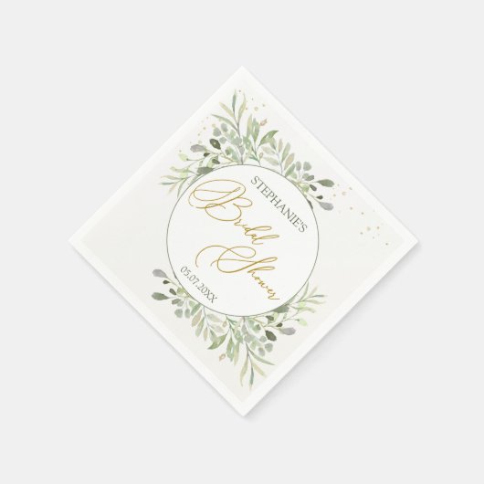 Bladergroen Eucalyptus verlaat Vrijgezellenfeest Servet (Hoek)