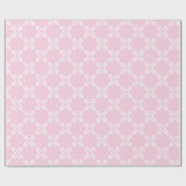 Bladerig Raster in Roze Cadeaupapier (Vlak)