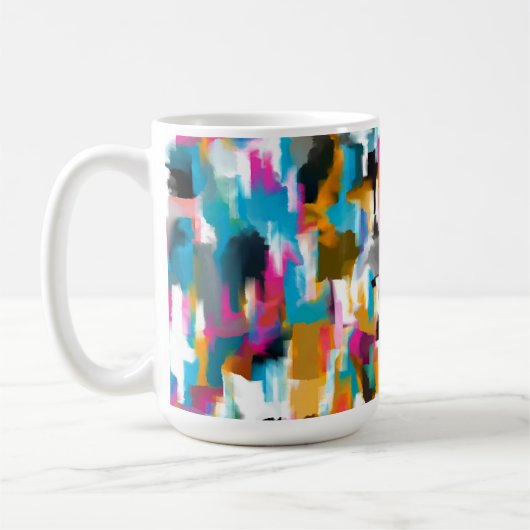 Bladerig Roze Koffiemok (Links)