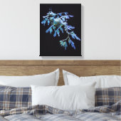 Bladerig Zee Dragon Wrapped Canvas Print (Insitu (Slaapkamer))