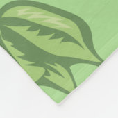 Bladerige achtergrond fleece deken (Hoek)