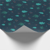 Bladerige Elegantie: Inpakpapier van ZazzleWrapMag (Hoek)