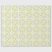 Bladerige Elegantie: Inpakpapier van ZazzleWrapMag (Vlak)