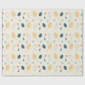 Bladerige Elegantie: Inpakpapier van ZazzleWrapMag (Vlak)