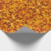 Bladerige Elegantie: Inpakpapier van ZazzleWrapMag (Hoek)