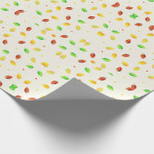 Bladerige Elegantie: Inpakpapier van ZazzleWrapMag (Hoek)