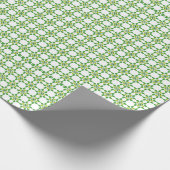 Bladerige Elegantie: Inpakpapier van ZazzleWrapMag (Hoek)