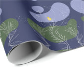 Bladerige Elegantie: Inpakpapier van ZazzleWrapMag (Rol Hoek)