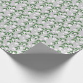 Bladerige Elegantie: Inpakpapier van ZazzleWrapMag (Hoek)