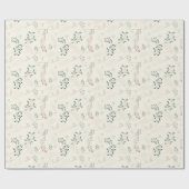 Bladerige Elegantie: Inpakpapier van ZazzleWrapMag (Vlak)