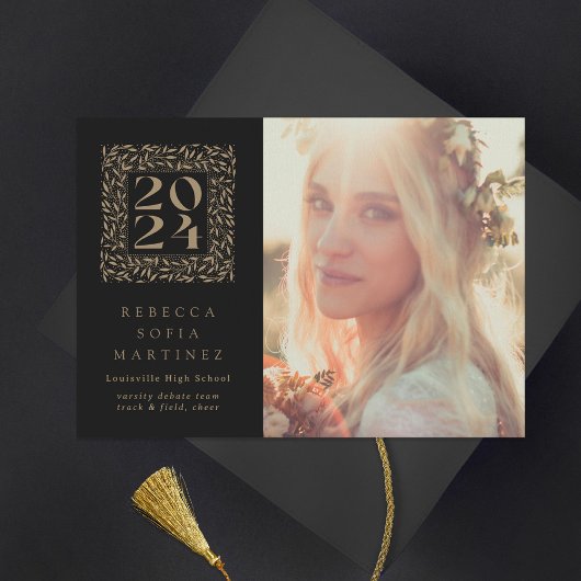 Bladerjaar Fotoklasse van 2024 Afstuderen Aankondiging