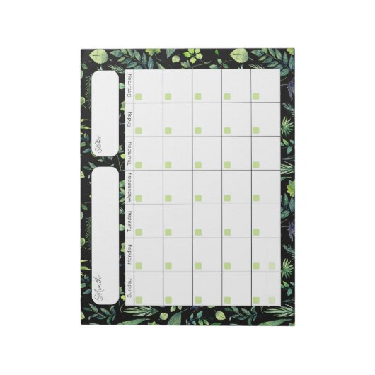 Bladerkalender Notitieblok (Linkerzijde)