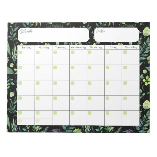 Bladerkalender Notitieblok (Voorkant)