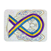 Bladerkanker Awareness Angel Ribbon Gift Magnet Magneet (Horizontaal)