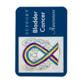 Bladerkanker Awareness Angel Ribbon Gift Magnet Magneet (Verticaal)