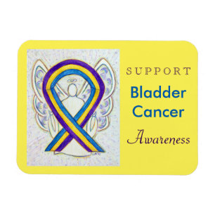 Bladerkanker Awareness Angel Ribbon Magnet Giften Magneet