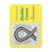 Bladerkanker Awareness Angel Ribbon Magnet Giften Magneet (Verticaal)
