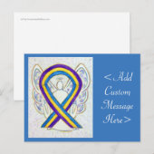 Bladerkanker Briefkaart Ribbon Angel (Voorkant / Achterkant)