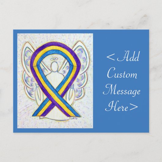 Bladerkanker Briefkaart Ribbon Angel (Voorkant)