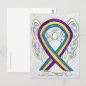 Bladerkanker Briefkaart Ribbon Angel (Voorkant / Achterkant)