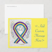 Bladerkanker Briefkaart Ribbon Angel (Voorkant / Achterkant)