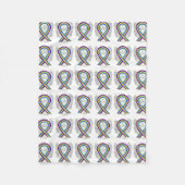 Bladerkanker enenengels lintje zachte lans fleece deken (Voorkant)