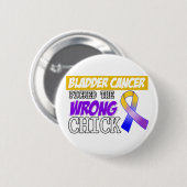 Bladerkanker heeft de verkeerde keuze gemaakt ronde button 5,7 cm (Voorkant /achterkant)