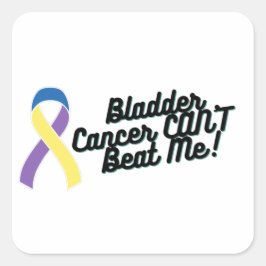 Bladerkanker kan me niet kwaad vierkante sticker