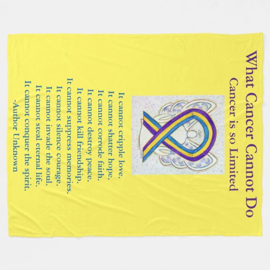 Bladerkanker - Koolstoftapers Fleece Deken (Voorkant (Horizontaal))