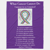 Bladerkanker - Kunststof chemogebak Fleece Deken (Voorkant)