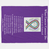 Bladerkanker - Kunststof chemogebak Fleece Deken (Voorkant (Horizontaal))