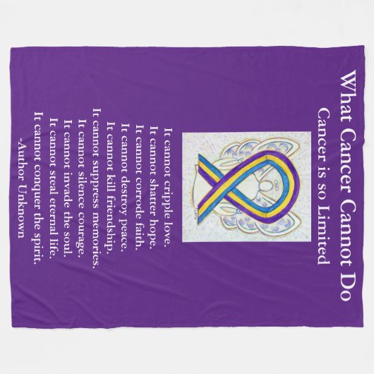 Bladerkanker - Kunststof chemogebak Fleece Deken (Voorkant (Horizontaal))