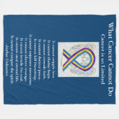 Bladerkanker - Kunststof chemogebak Fleece Deken (Voorkant (Horizontaal))