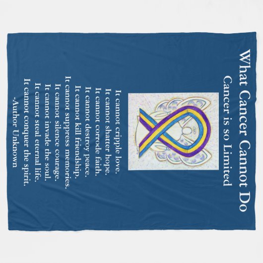 Bladerkanker - Kunststof chemogebak Fleece Deken (Voorkant (Horizontaal))