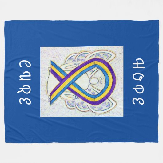 Bladerkanker - Kunststof chemogebak Fleece Deken (Voorkant (Horizontaal))