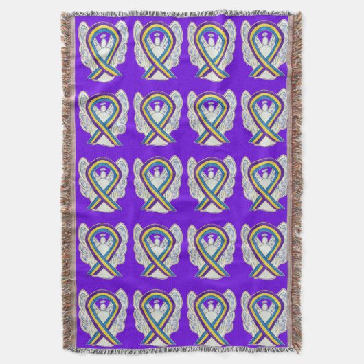 Bladerkanker - Kunstthrow Blanket met lint Deken (Voorkant Verticaal)