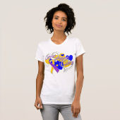 Bladerkanker Love Hope Cure T-shirt (Voorkant volledig)